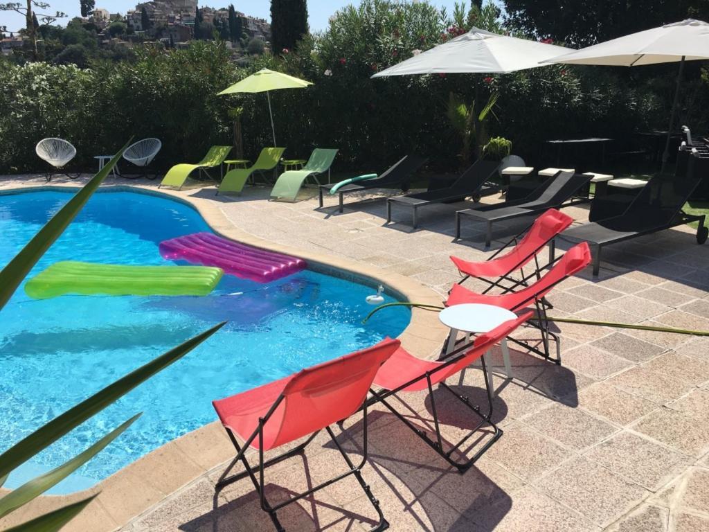 Villa Les Yuccas - Pool - Sea View 케인즈수르메르 외부 사진